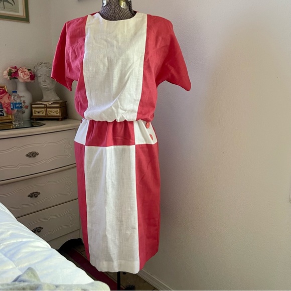 Dresses & Skirts - Vintage 80s color block dress